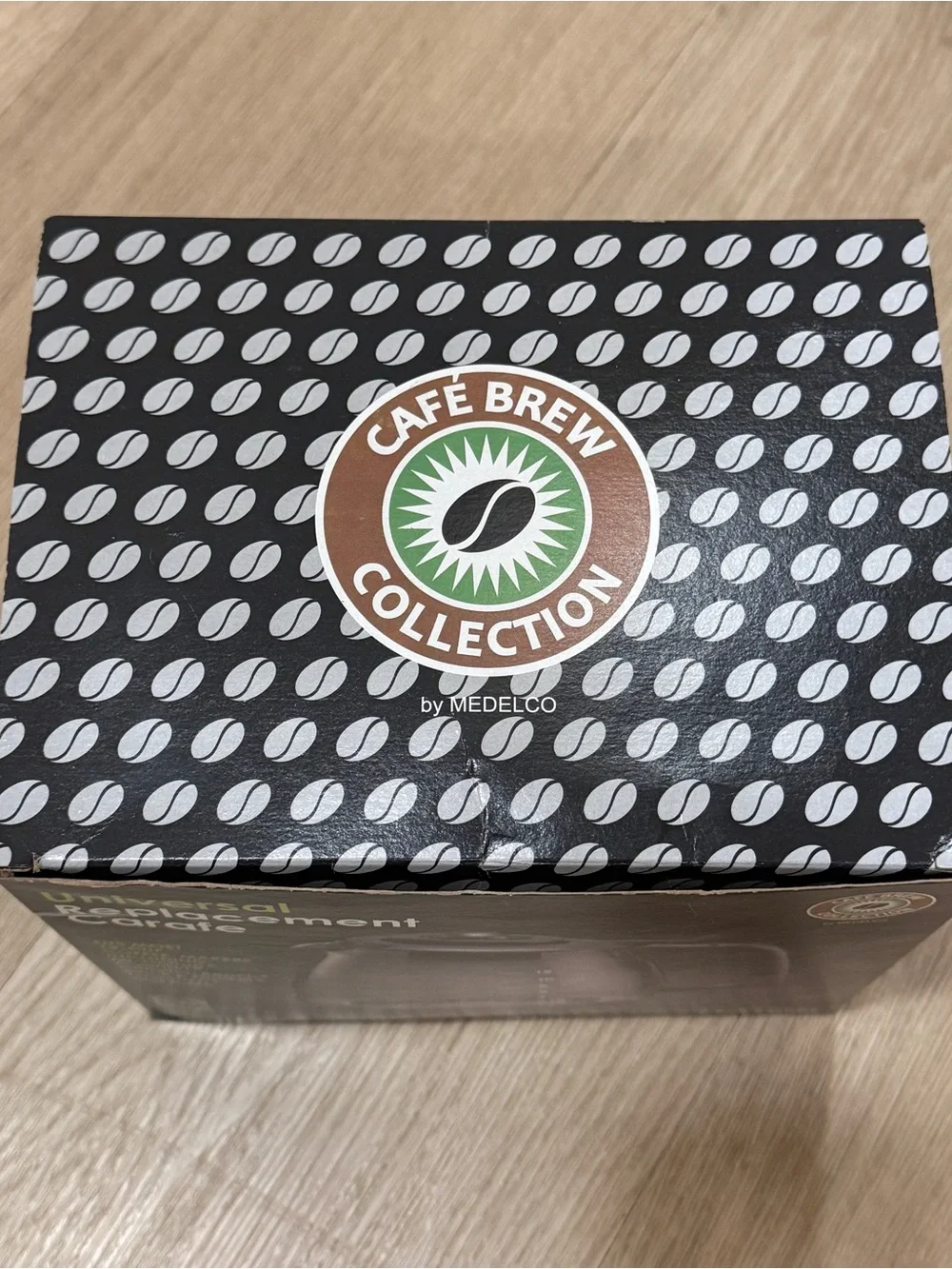 Café Brew Universal Replacement 12 cup Coffee Carafe Glass and Black New in Box